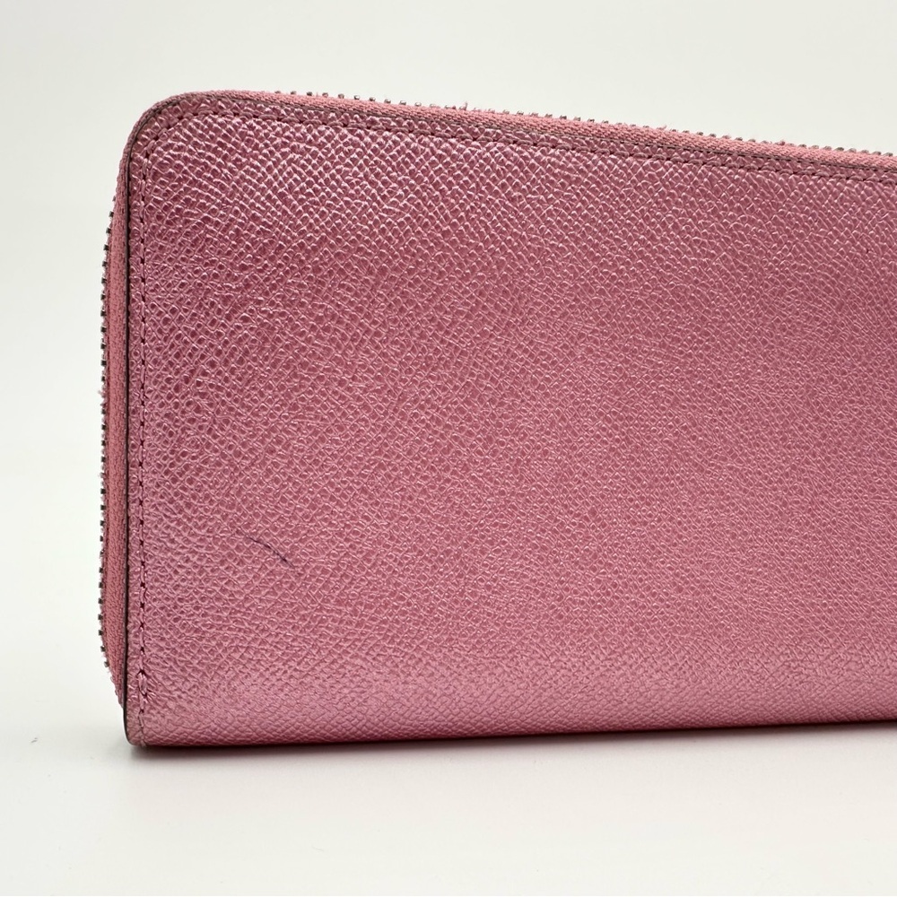 Coach Crossgrain Leather Accordion Zip Wallet
Metallic Antique Blush F21068 - Picture 6 of 15